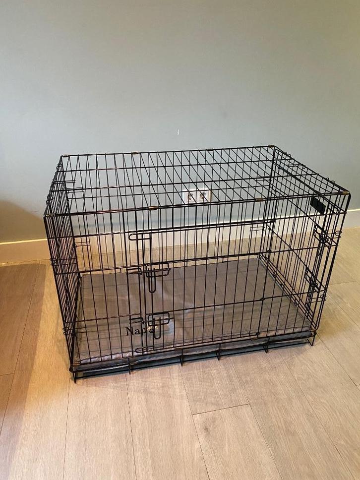 Premium hondenbench (zwart), Dieren en Toebehoren, Hondenbenches, Zo goed als nieuw, Ophalen