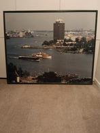 Schilderij Amsterdam met IJ toren, Ophalen of Verzenden, Zo goed als nieuw, Schilderij, 75 tot 100 cm