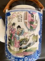 Antieke Japanse Theepot Blauw-Wit Porselein, Antiek en Kunst, Ophalen