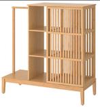 IKEA Nordkisa Bamboe kledingkast - Zo Goed Als Nieuw!, Huis en Inrichting, Ophalen, Met plank(en), 100 tot 150 cm, Zo goed als nieuw