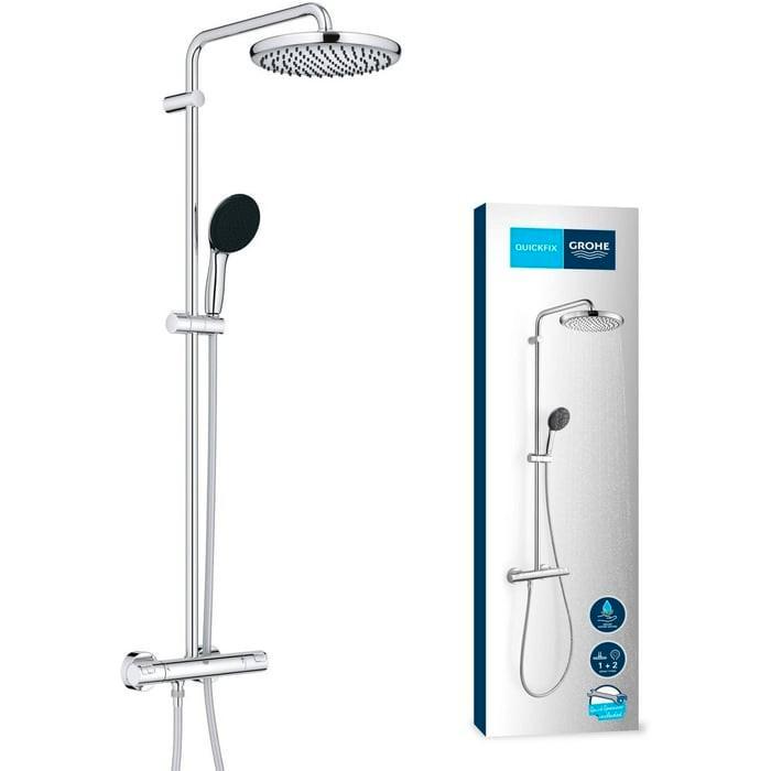 Grohe douche en kranen set badkamer chroom, Huis en Inrichting, Badkamer | Complete badkamers, Ophalen