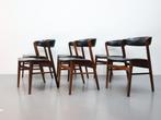 Deense eetkamerstoelen | Set van 6 | Palissander, Huis en Inrichting, Stoelen, Gebruikt, ., Zwart, Deens design vintage Rosewood
