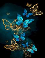 Schilderen op nummer vlinders vlinder NIEUW, Ophalen of Verzenden, Nieuw, Schilderen op nummer