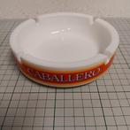 Asbak	Caballero wit,glas, 15cm (sigaretmerk), Ophalen of Verzenden, Zo goed als nieuw, Asbak