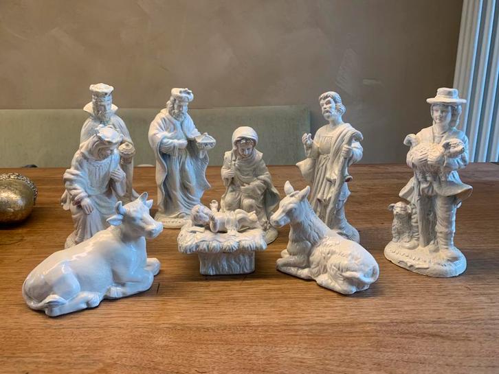 Kerststal figuren wit, Diversen, Kerst, Gebruikt, Ophalen