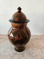 Mooie brocante vaas met deksel, Antiek en Kunst, Antiek | Vazen, Ophalen of Verzenden