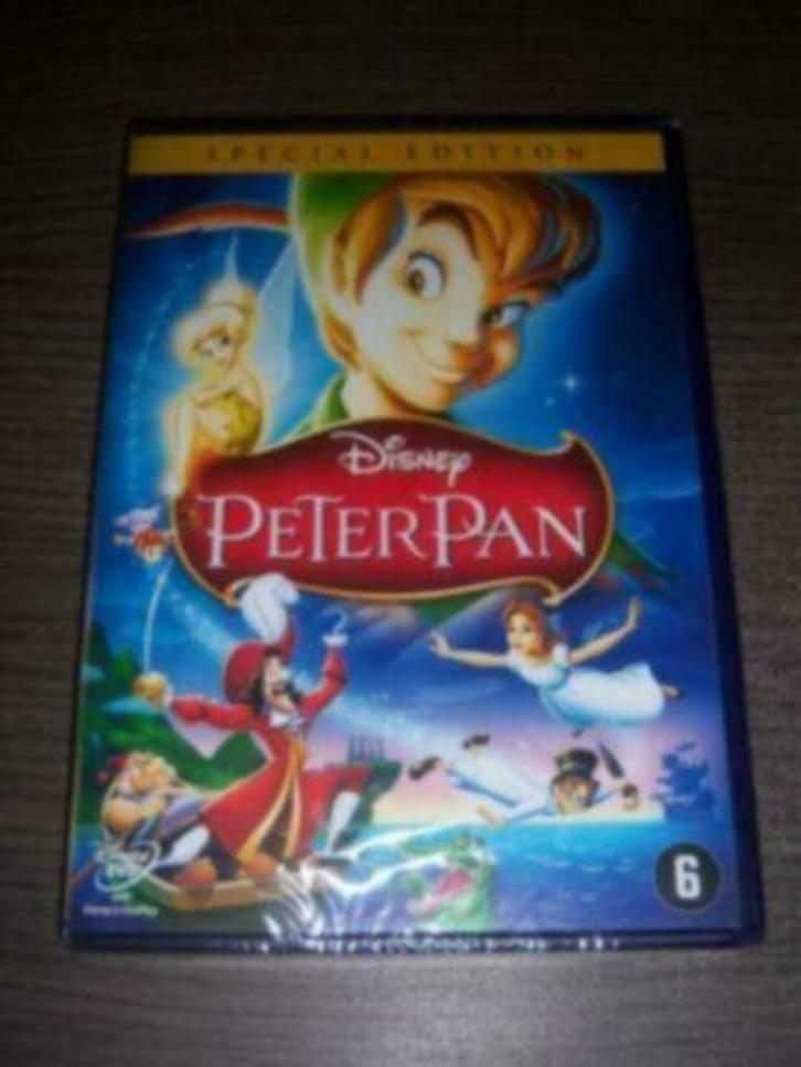  Disney Peter Pan met gouden rugnummer 14 in nieuwstaat, Cd's en Dvd's, Dvd's | Tekenfilms en Animatie, Zo goed als nieuw, Amerikaans