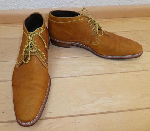 Floris van Bommel veter boots maat 10 = 44 2/3 okergeel leer, Kleding | Heren, Schoenen, Zo goed als nieuw, Veterschoenen, Overige kleuren
