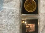 Goud verguld postzegel stamp en munt Amalia bieden, Postzegels en Munten, Munten | Europa | Euromunten, Ophalen of Verzenden, Overige landen