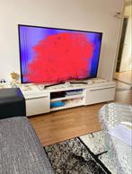 Hoogglans Wit TV-meubel, Ophalen, Zo goed als nieuw, 25 tot 50 cm, Minder dan 100 cm
