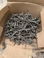 Rvs schroeven 4,0x60 mm + gegalv nagels 3,5x110 zwart, Ophalen of Verzenden, Zo goed als nieuw