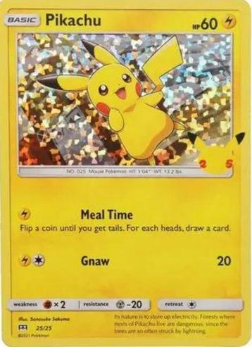 Gezocht!! pikachu #25 MCDonalds 2021 holo beschikbaar voor biedingen