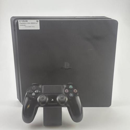 Playstation 4 Slim 500GB Incl. Controller, Spelcomputers en Games, Spelcomputers | Sony PlayStation 4, Zo goed als nieuw