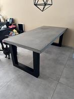Eettafel beton betonlook eettafel 6 personen, Huis en Inrichting, Tafels | Eettafels, Ophalen of Verzenden, Vijf personen of meer