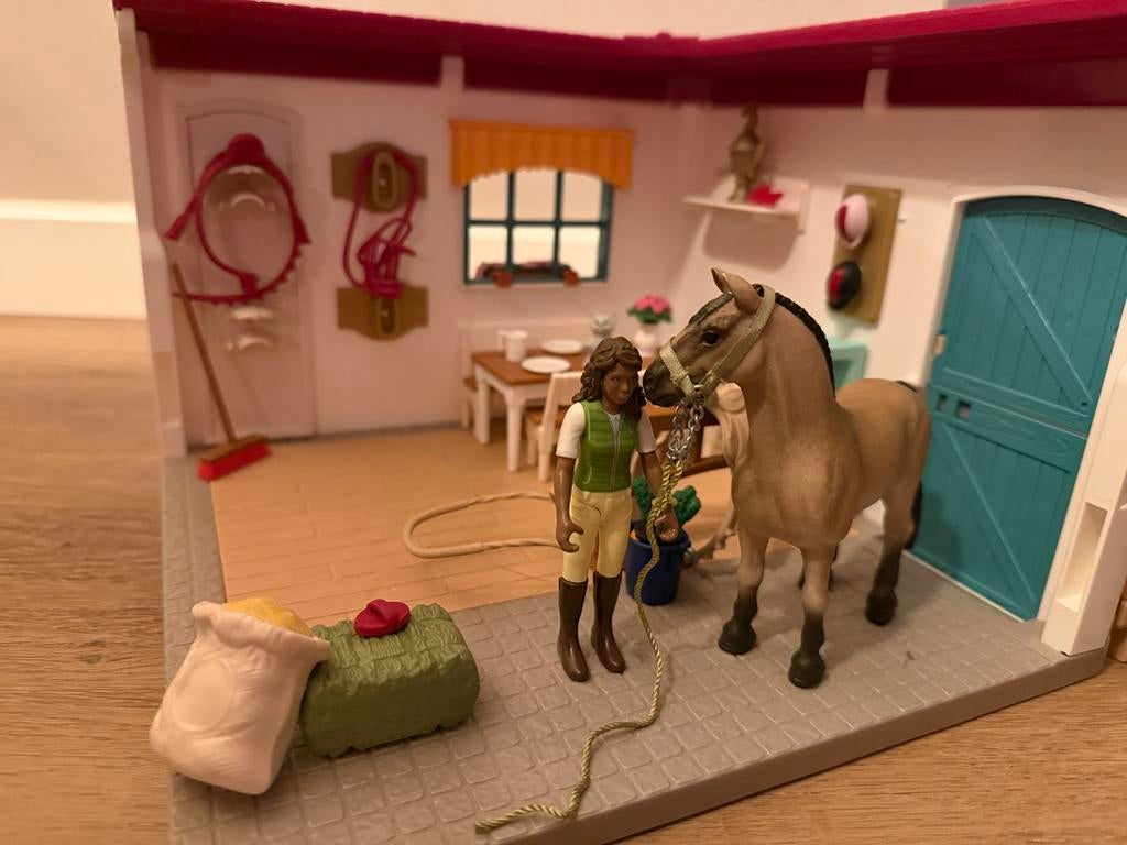 Schleich 42591 Zadelmaker - Mist Zadeldak, Ophalen of Verzenden, Gebruikt, Overige typen
