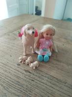 Evi popje met hond en puppies (ophalen) €5,-, Ophalen, Zo goed als nieuw, Overige typen