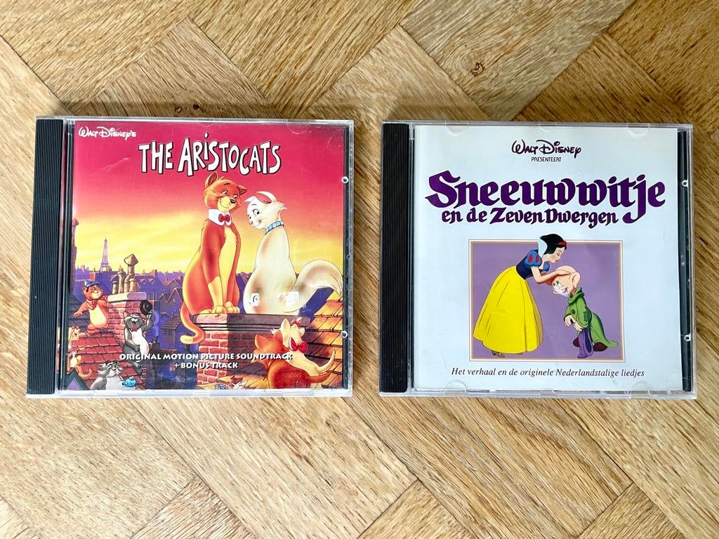 2x Vintage Disney CD’s met Sneeuwwitje + Aristocats, Cd's en Dvd's, Boxset, Ophalen of Verzenden, Zo goed als nieuw, Muziek