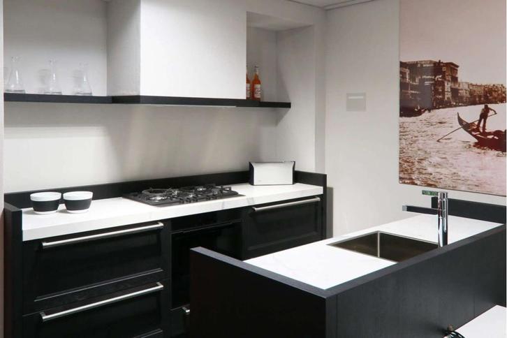 CityLine landelijke keuken met keramiek blad AANBIEDING, Huis en Inrichting, Keuken | Complete keukens, Nieuw, Overige typen, Zwart