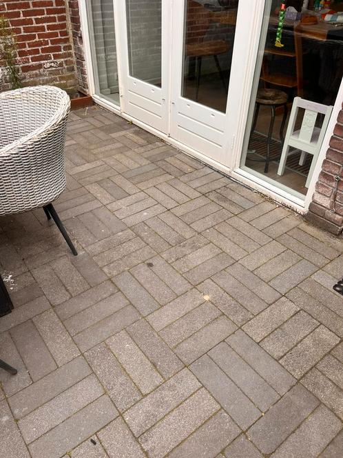Terrastegels 30x10 cm, Tuin en Terras, Tegels en Klinkers, Gebruikt, Terrastegels, Beton, 10 m² of meer, Ophalen