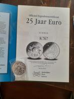 Jubileum uitgifte van 25jaar euro met eigendomscertificaat, Ophalen of Verzenden