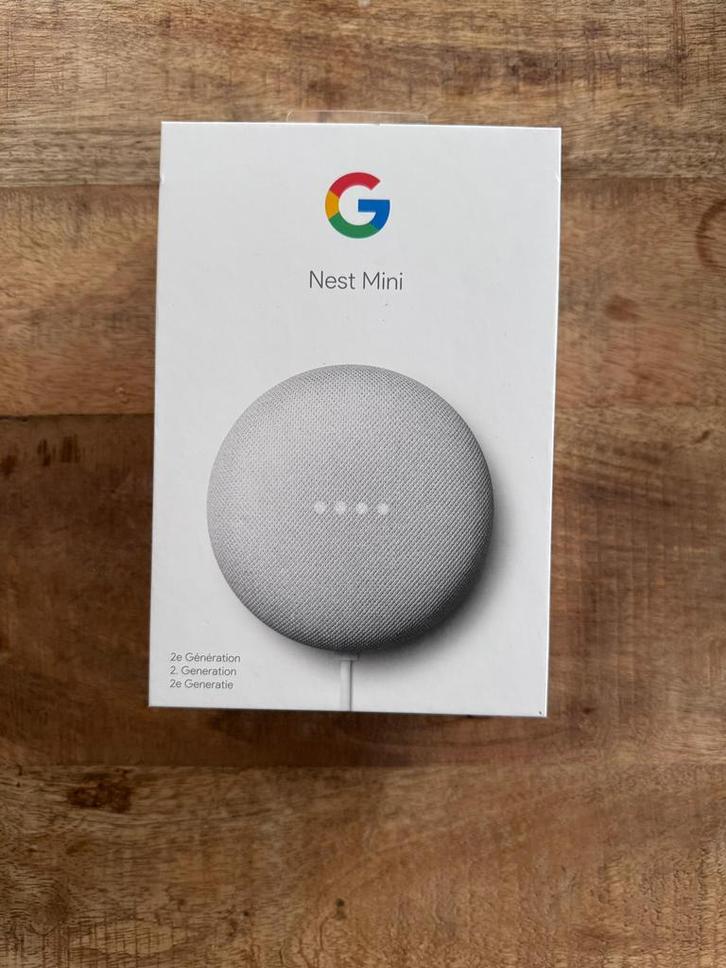 Google nest mini gen 2 - NIEUW zonder seal, Audio, Tv en Foto, Mediaspelers, Nieuw, Ophalen of Verzenden