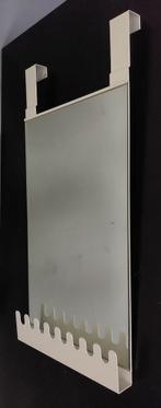 Hang Kast/Deur Spiegel - GARNES - Wit, Huis en Inrichting, Woonaccessoires | Spiegels, Ophalen, Minder dan 50 cm, Nieuw, Minder dan 100 cm