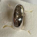 Brede zilveren ESPRIT ring met zirkonia’s, 18 tot 19, Verzenden, Zo goed als nieuw, Dame