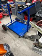Blauwe Pitcar / Werkwagen voor kart, Sport en Fitness, Karting, Ophalen of Verzenden, Gebruikt