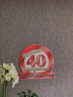 Deurbord, 40 jaar getrouwd, Robijnen huwelijk, Ophalen, Versiering, Geboorte of Huwelijk