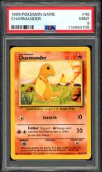 Charmander PSA 9 - 46/102 - Base Set 1999, Hobby en Vrije tijd, Verzamelkaartspellen | Pokémon, Ophalen of Verzenden, Zo goed als nieuw