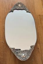 Dienblad met spiegelglas en verzilverde grepen, Ophalen of Verzenden, Overige materialen