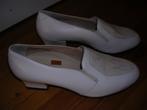 Vintage beige leren pumps leren hak van Vesters, maat 39,5, Beige, Zo goed als nieuw, Pumps, Vesters