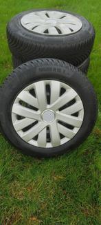 Winterbanden en velgen 185-65-15 Citroen C3,Peugeot 207, 208, Ophalen, Gebruikt
