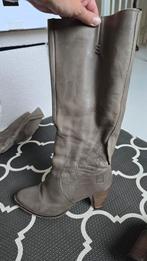 Walk in the park leren dameslaarzen hoge laarzen 40 taupe, Ophalen of Verzenden, Gedragen, Bruin, Hoge laarzen