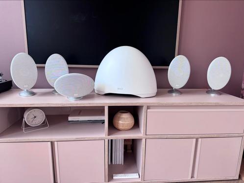 KEF E305 - de befaamde ‘eitjes’ top staat, Audio, Tv en Foto, Home Cinema-sets, Zo goed als nieuw, Overige spelers, 5.1-systeem