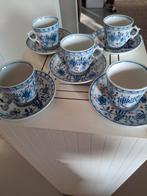 Antieke Rauenstein Vogelmuster Kop en Schotels (5), Ophalen of Verzenden