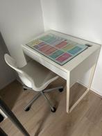 Bureau + stoel Ikea, Ophalen of Verzenden, Zo goed als nieuw, Tafel(s) en Stoel(en)