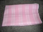 Katoenen lap stof, roze met wit gestreept, 30 tot 120 cm, 30 tot 200 cm, Gebruikt, Ophalen of Verzenden
