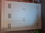 Woood 3-deurs grenen kledingkast, Kinderen en Baby's, Kinderkamer | Commodes en Kasten, Ophalen, Gebruikt, Kast, 50 tot 70 cm
