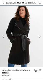 Prachtige bodyflirt damesjas met imitatieleer 38/40, Kleding | Dames, Ophalen, Zo goed als nieuw, Maat 38/40 (M), Zwart