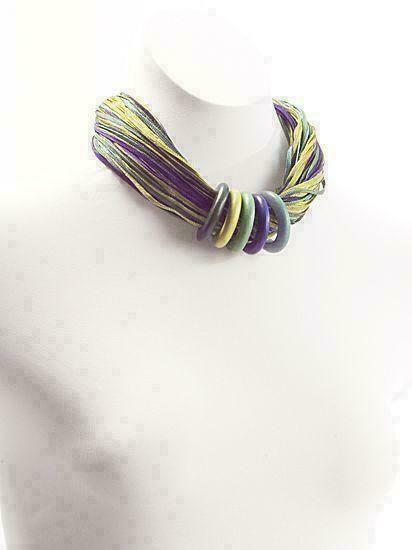 Nieuwe ketting van Manouk blauw/groen., Sieraden, Tassen en Uiterlijk, Kettingen, Nieuw, Ophalen of Verzenden