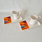 Artihove Art set van 2 kop en schotels, Ophalen of Verzenden, Zo goed als nieuw, Overige stijlen, Kop(pen) en/of Schotel(s)