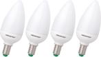MEGAMAN Zenia kaars E14 / 5W spaarlamp - aantal 4 stuks, Led-lamp, Minder dan 30 watt, Verzenden, Nieuw