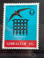 Vogel, Gibraltar 1982 met plakker, Ophalen of Verzenden, Postfris, Dier of Natuur