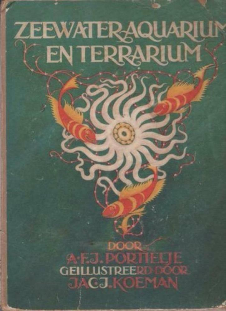 Zeewateraquarium en terrarium-a.f.j.Portielje-verkadealbum, Antiek en Kunst, Antiek | Boeken en Bijbels, Ophalen of Verzenden