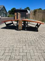 Teqball Tafel - Gebruikt, Bedrukt, Sport en Fitness, Tafeltennis, Ophalen, Gebruikt, Tafel Outdoor, Inklapbaar