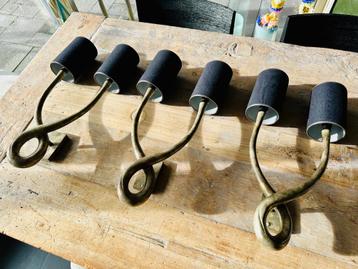 Porta Romana Brass messing wandlampen 3 stuks beschikbaar voor biedingen