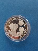 Somalische olifant 2014 1 oz zilver, Postzegels en Munten, Ophalen of Verzenden, Zilver
