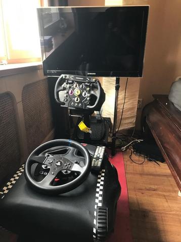 Simrace complete set met PS4 en games beschikbaar voor biedingen