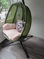KESSER Luxury Hanging Chair with Frame + Soft Seat Padding, Zwart, Ophalen of Verzenden, Zo goed als nieuw, Metaal